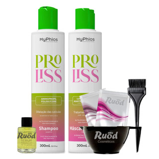 Kit Progressiva Shampoo E Máscara Capilar 300ml - Proliss - Myphios