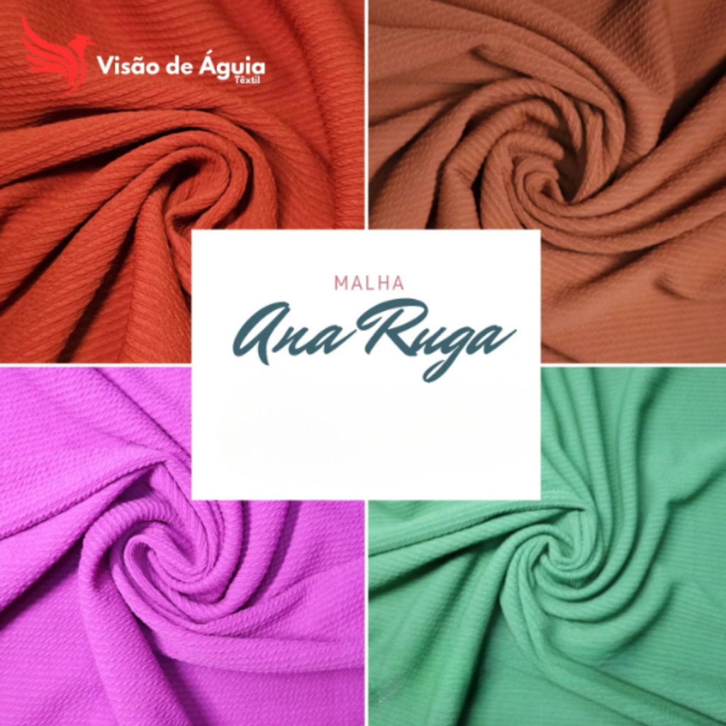 Tecido Anarruga Canelado - 1m por 1,60m largura - Sem transparência