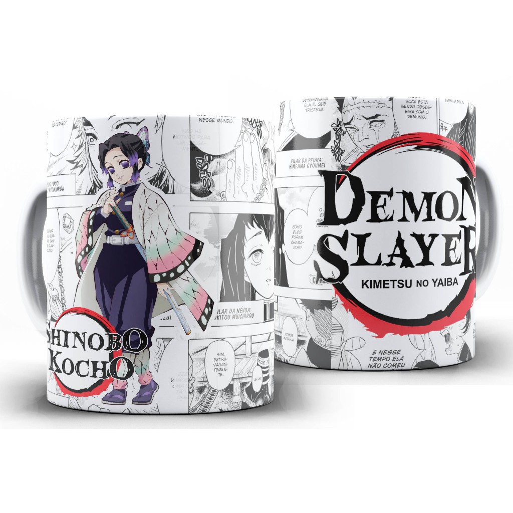 Caneca Anime Manga - Demon Slayer Kimetsu no Yaiba - Shinobu Kocho em Oferta na Shopee
