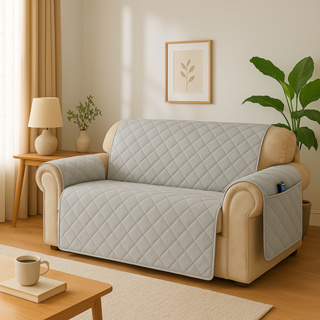 Protetor Para Sofa De 2 Lugares Total Proteção Capa Com Bolso Lateral Para Guarda Objetos em Oferta na Shopee