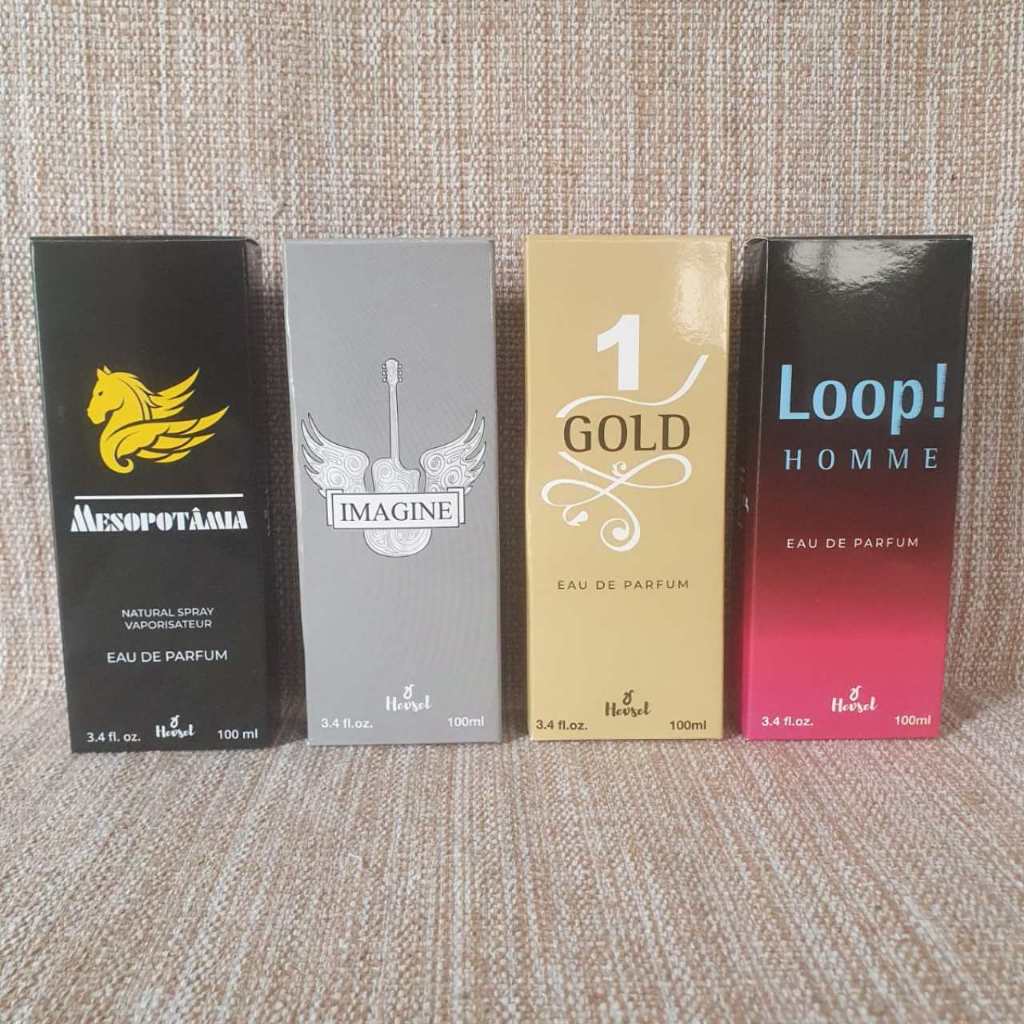 KIT COM 4 PERFUMES MASCULINO-100 ML CADA em Oferta na Shopee