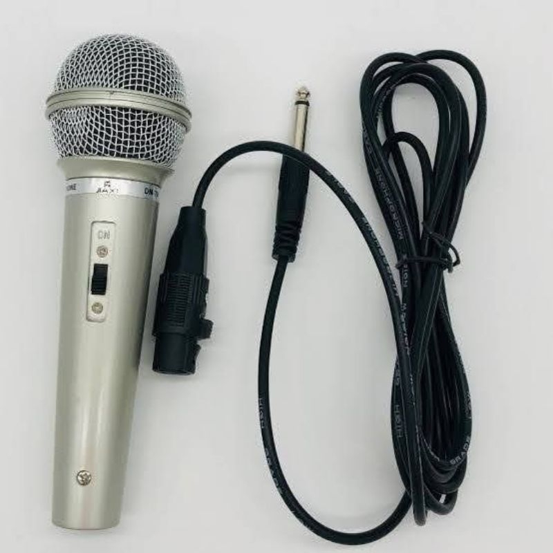 Microfone com fio Profissional cabo 2,5 metros dinâmico para karaoke caixa de som ketchup