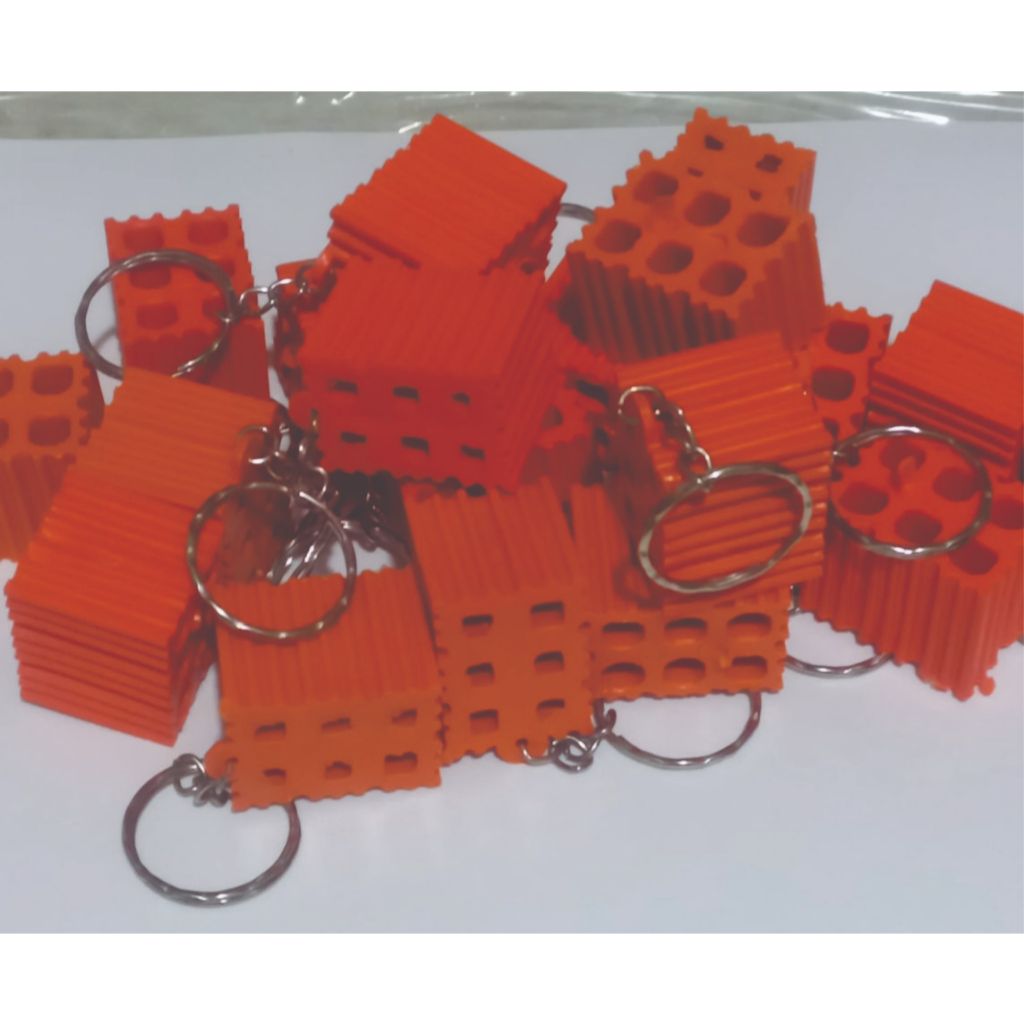 kit 50, 100, 150, 200 chaveiros mini tijolinhos PARA CAMPANHA em Oferta na Shopee