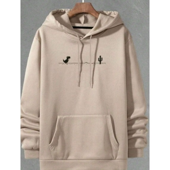 Blusa de Frio Moletom Canguru Feminino e Masculino  Infantil Básico Estampado Dinossauro Envio Imediato