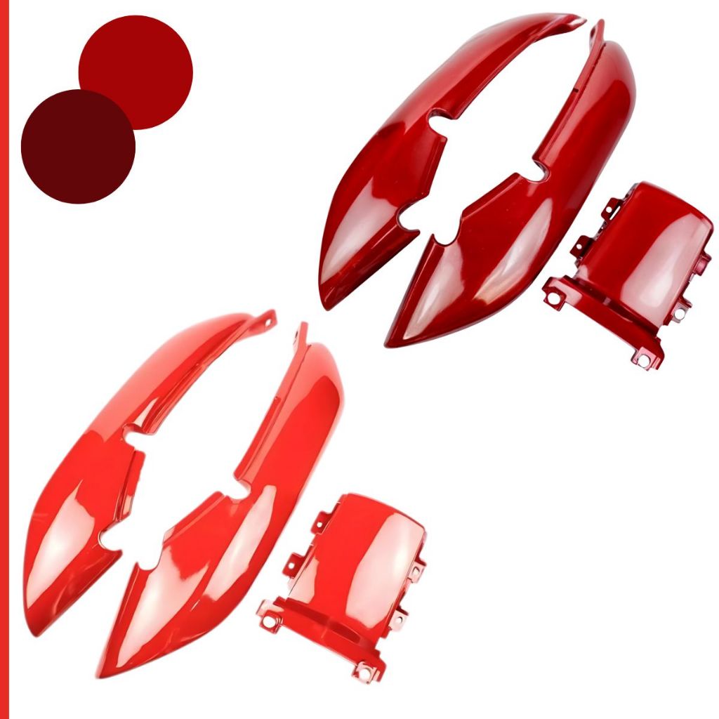 Carenagem Cg Titan 125 Vermelho C/Brilho Envernizado Guarau Maceio 95 96 97 98 99 Rabeta Completa Par + Central