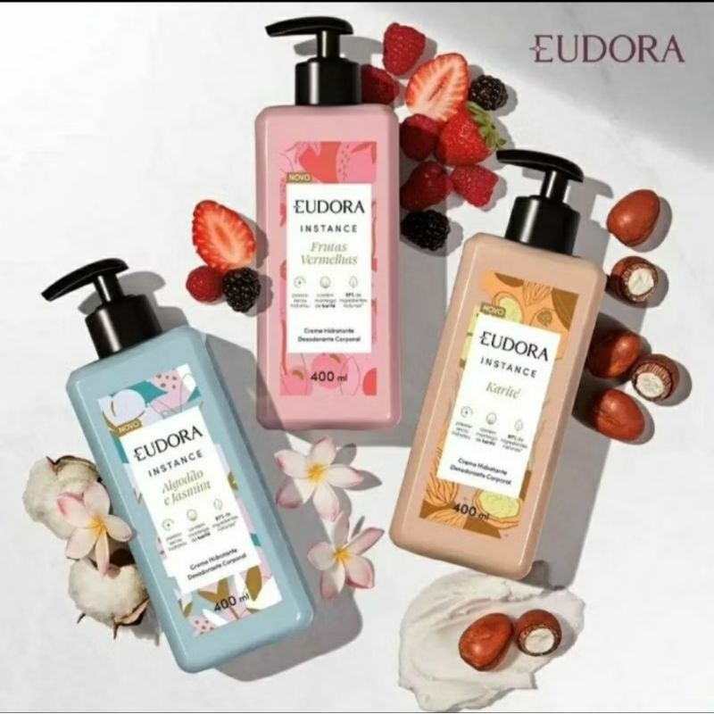 Creme Hidratante Desodorante Corporal Eudora Instance em Oferta na Shopee