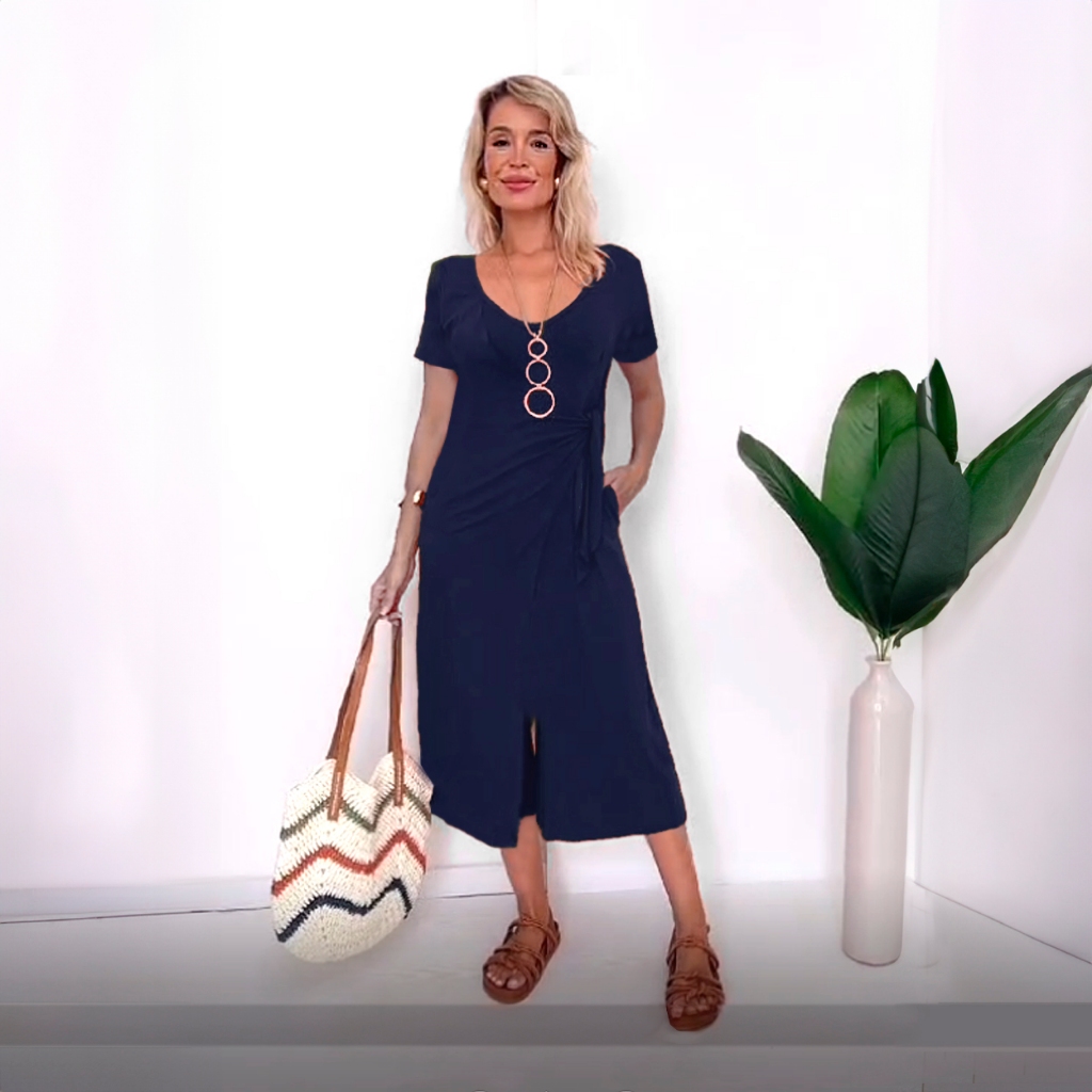 Macacao Amarrar Saruel Feminino Transpassado Laco Viscolycra Calca Bolso