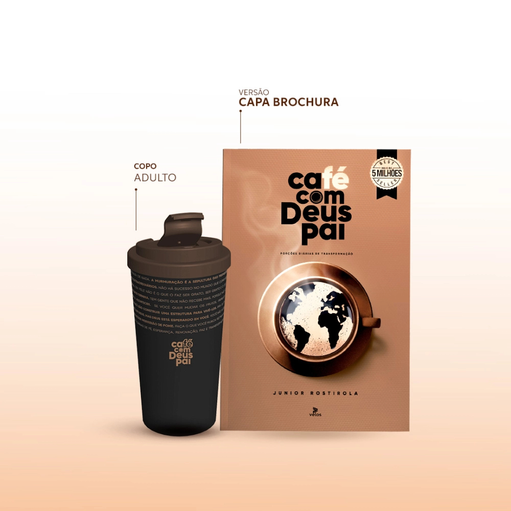 Devocional Café com Deus Pai 2025/ Capa brochura + Copo