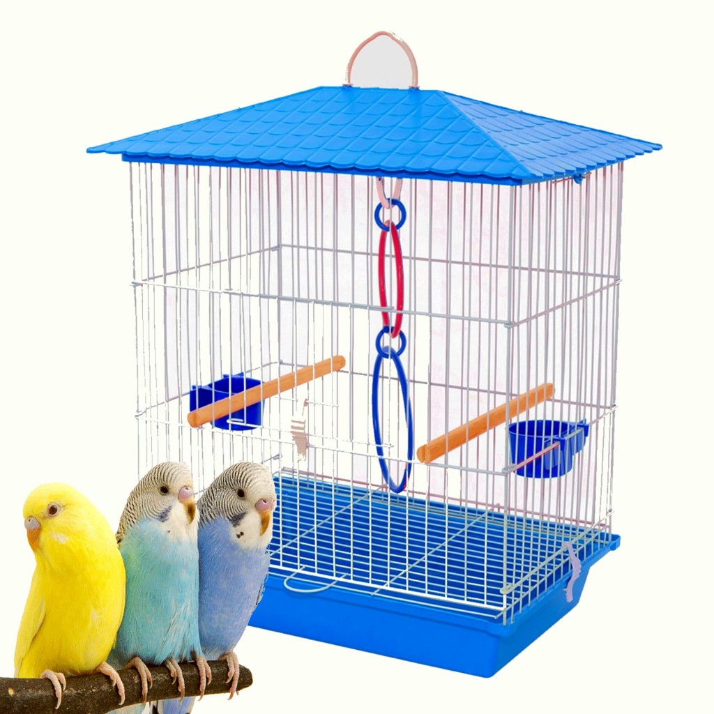 Gaiola para calopsita mansa mais acessórios Comedouro Jogo de Argola Colorida teto plástico na Varias Cores em Oferta na Shopee