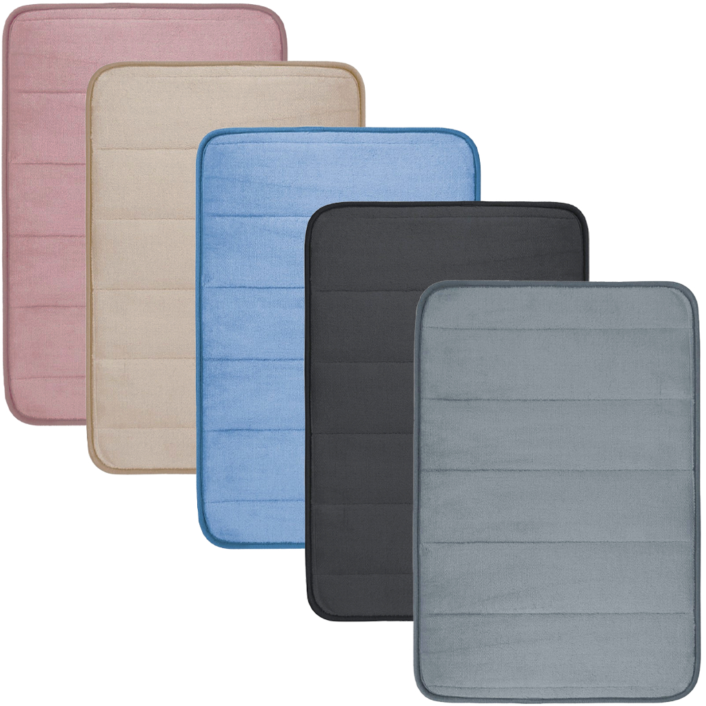 Tapete Banheiro 60cm x 40cm Absorvente Antiderrapante Para Box Pia Capacho Porta De Entrada Saída