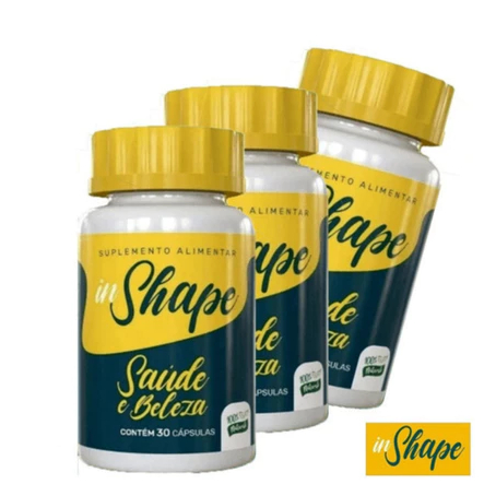 3 Potes Inshape Original 30 Capsulas