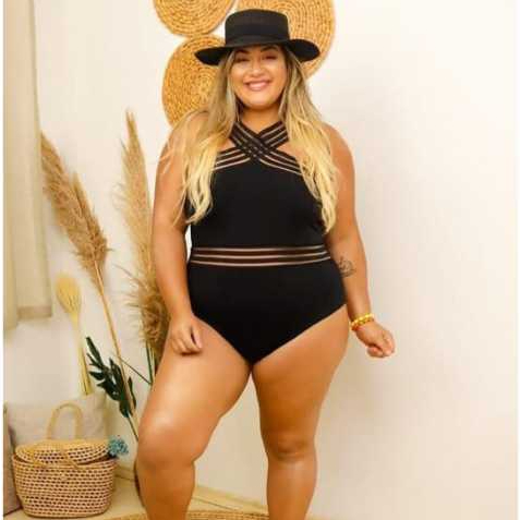 MAIO BODY DETALHE ELASTICO TRASPARENTE LUXO PRAIA PICINA
