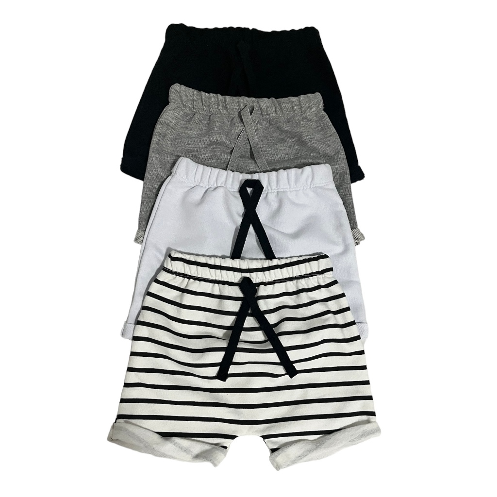 Kit 3 Short Infantil Bebê Recém Nascido Moletinho 100% Algodão de Alta Qualidade super confortavel