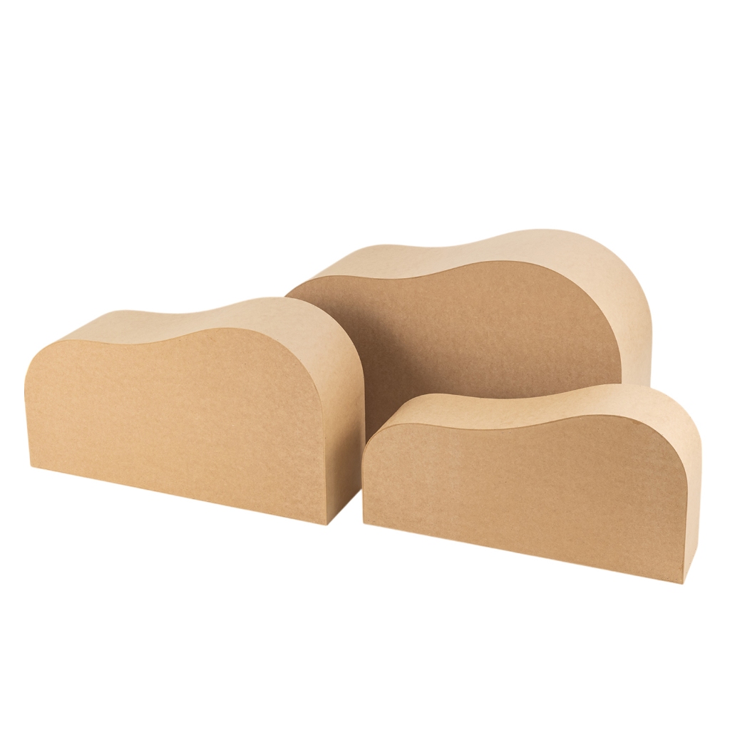 Trio de Mesa Palco Organicos de Festa Decoração MDF