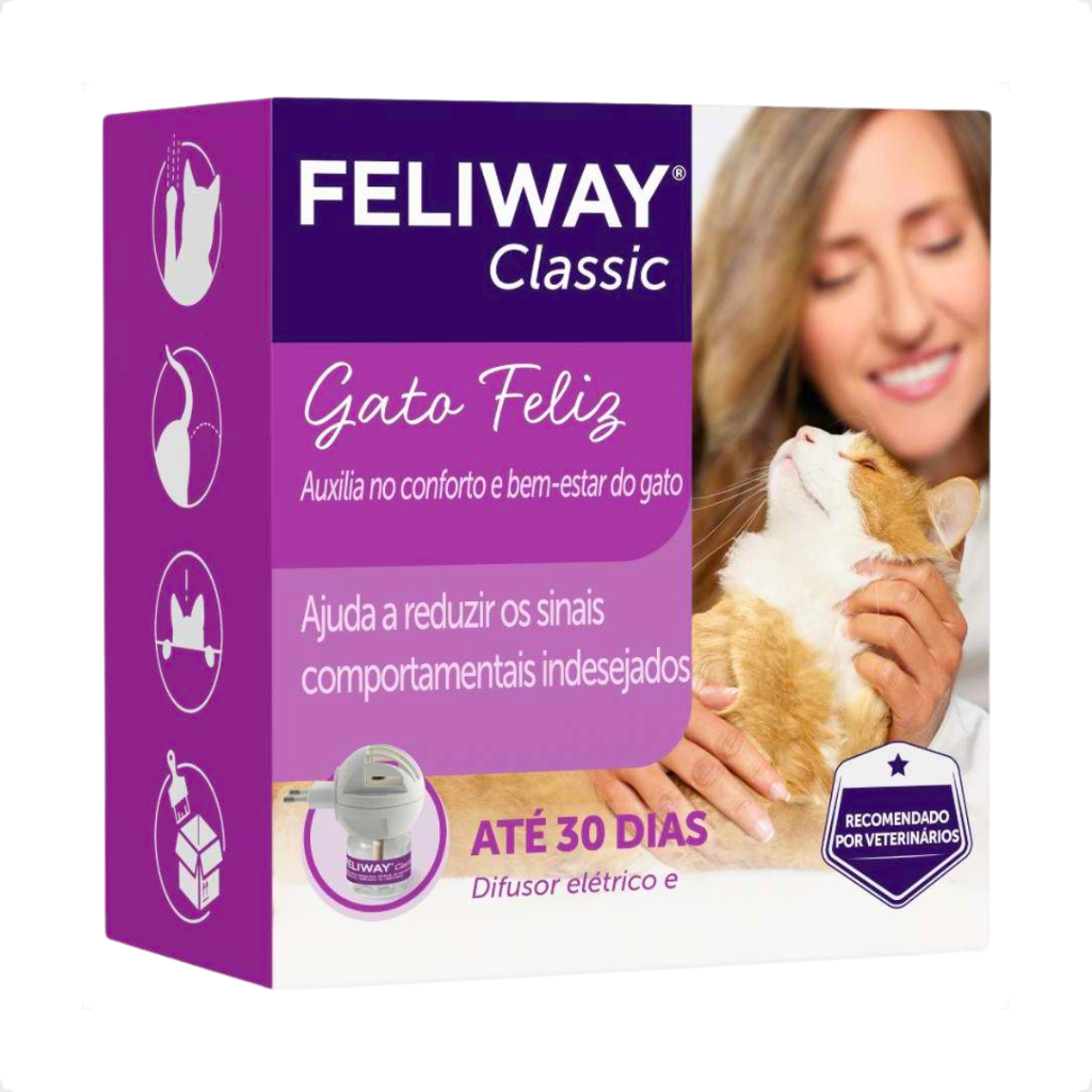 Feliway Classic Ceva para Gatos - Difusor + Refil 48 mL - Pets