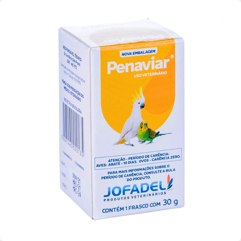 Penaviar Jofadel Sulfamídico para Aves - 30 g em Oferta na Shopee