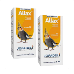 Kit 2 Endectoxida Allax Jofadel para Aves Ornamentais - 5 mL