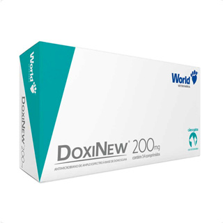 DoxiNew 200mg World Antimicrobiano Cães  - 14 Comprimidos em Oferta na Shopee