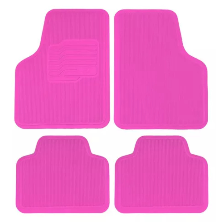 Jogo Tapete Rosa Universal 4 Peças Estilo Feminino em Oferta na Shopee