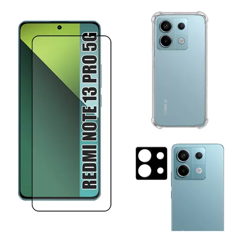 KIt Pelicula Vidro 3D Xiaomi Note 13 Pro 5G  + Capa Capinha Anti Shock + Pelicula Camera 3D em Oferta na Shopee