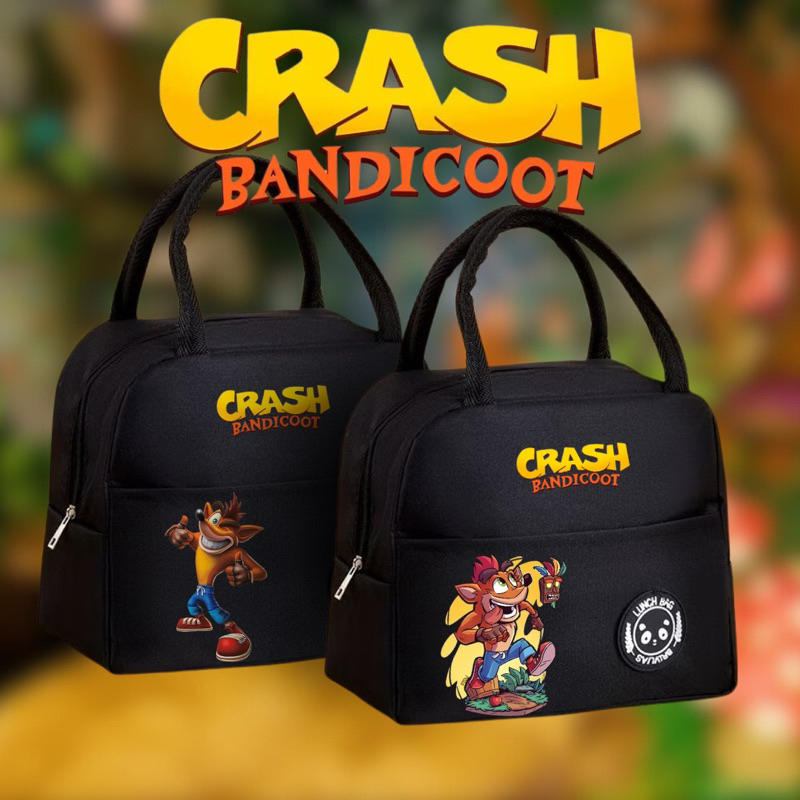 Bolsa Térmica Crash Bandicoot - Lancheira - Isolamento Térmico - Espaçosa - Fitness Escola Trabalho Lazer - Marmita