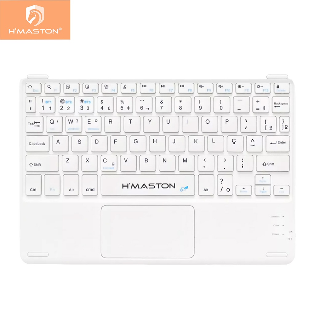 H'maston JP105 Teclado UltraFino Bluetooth Portátil Para Tablet Celular com TouchPad em Oferta na Shopee