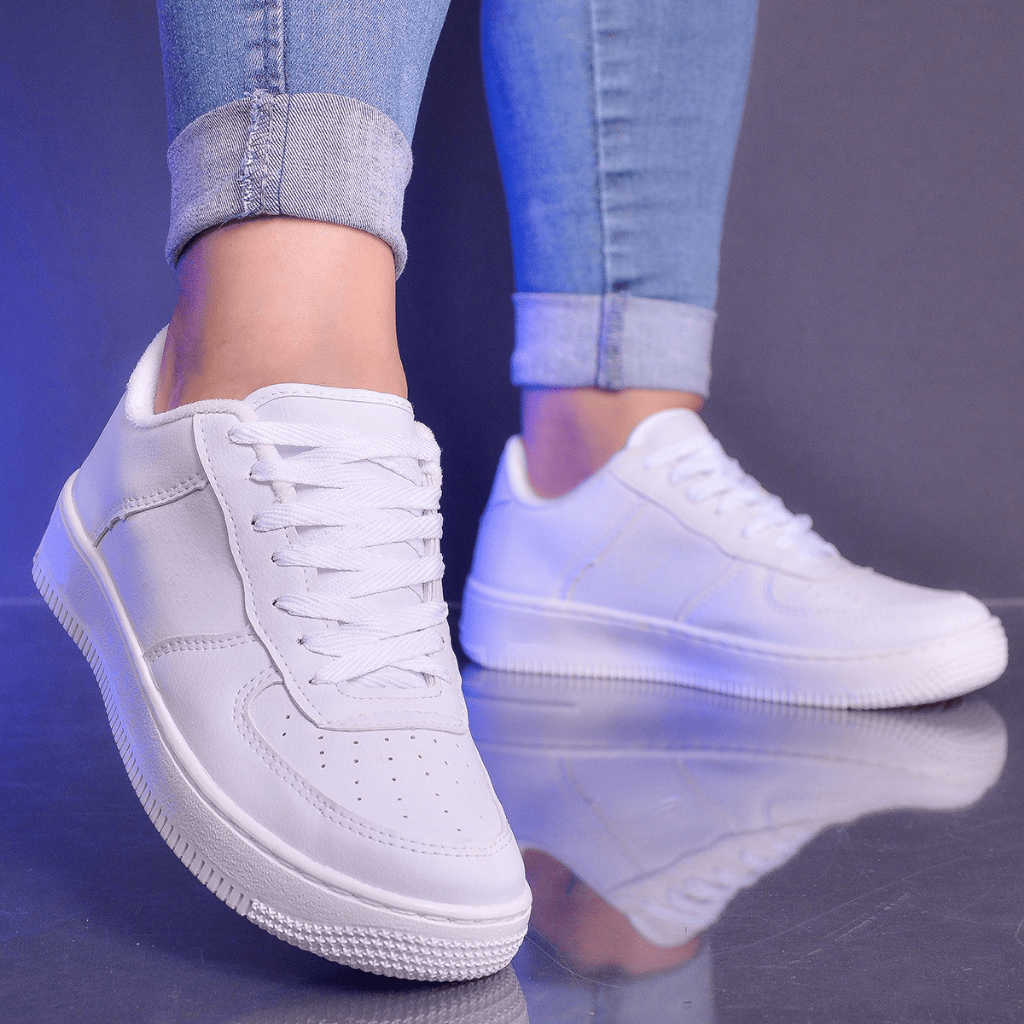 Tênis Casual Branco Plataforma Premium Original JNR Feminino e masculino - Conforto e Estilo