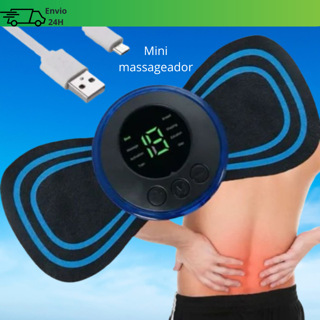 Mini Massageador Elétrico Portátil Cervical Alivia Dores Corpo Pescoço em Oferta na Shopee