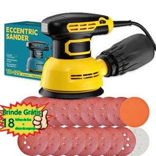 Lixadeira Roto Orbital Elétrica 60hz 300w 125mm Com Coletor de Pó Aplicável Madeira Metal em Oferta na Shopee