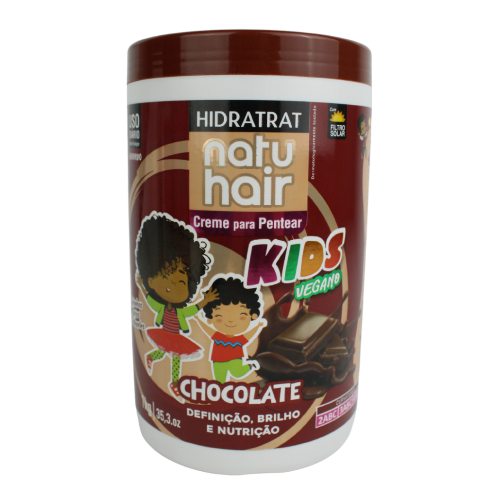 Creme Para Pentear Kids Chocolate Natuhair 1kg em Oferta na Shopee
