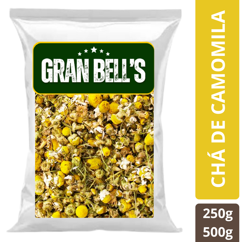 Chá de Camomila GRAN BELL'S 500g Camomila Chá - Auxilia na redução da ansiedade do estresse diário e melhora o sono