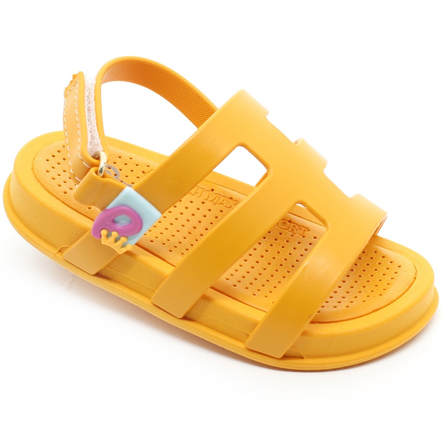 Sandália Infantil Plugt Menina Blogueirinha Confortável Básica Tiras Laranja em Oferta na Shopee