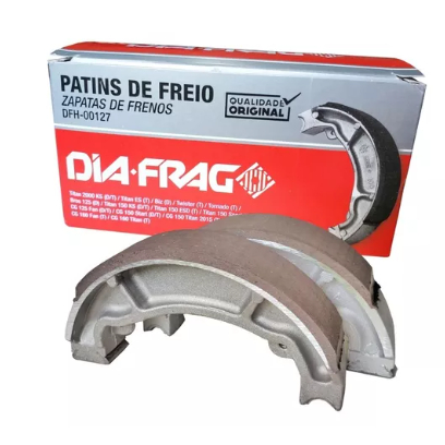 PATIM DE FREIO TITAN-FAN-BROS 125-150-160 DIANT E TRAS/ BIZ 100-125 DIANT - ( STD )