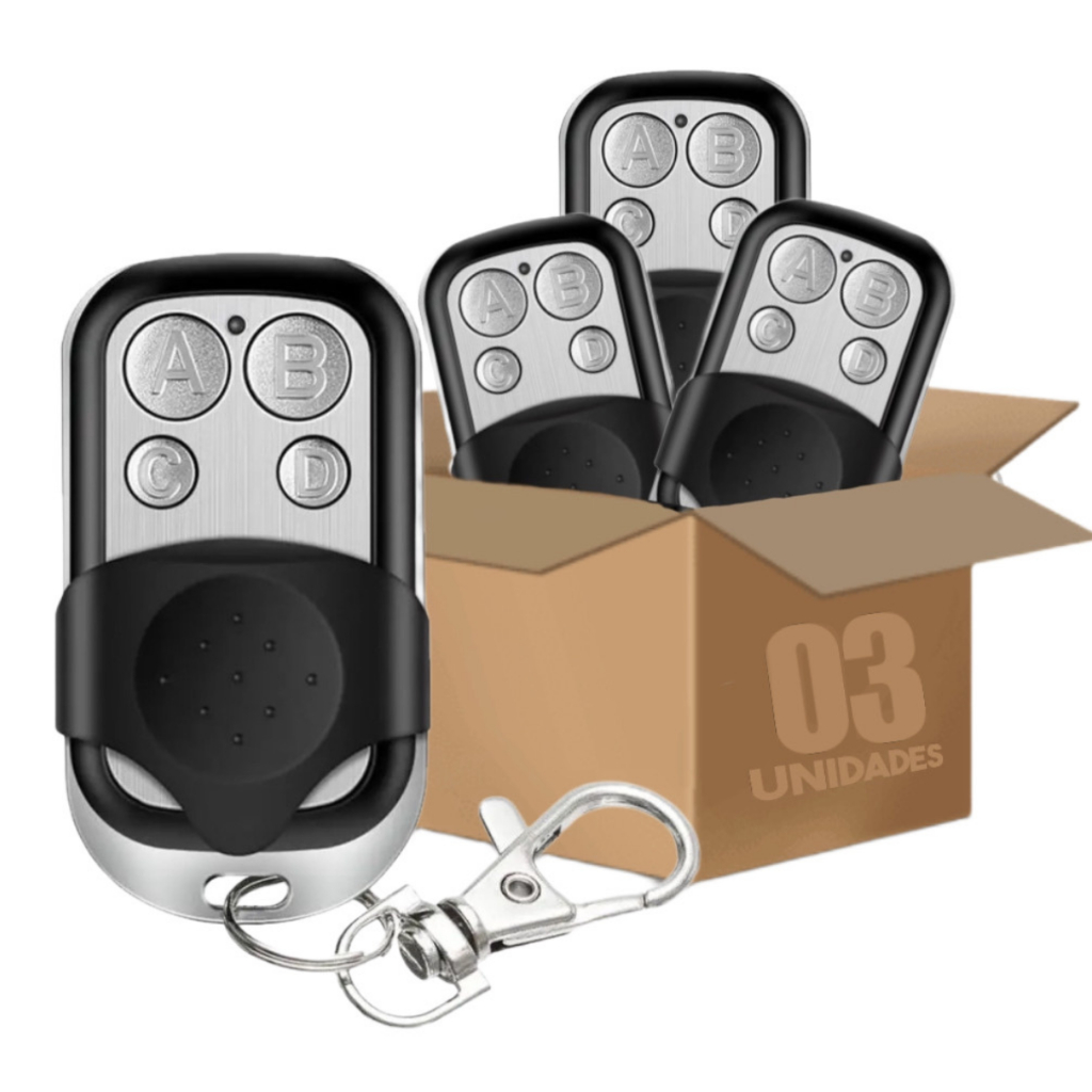 KIT 3 CONTROLE DE PORTÃO AUTOMATICO CONTROLE PARA ABRIR PORTÃO em Oferta na Shopee