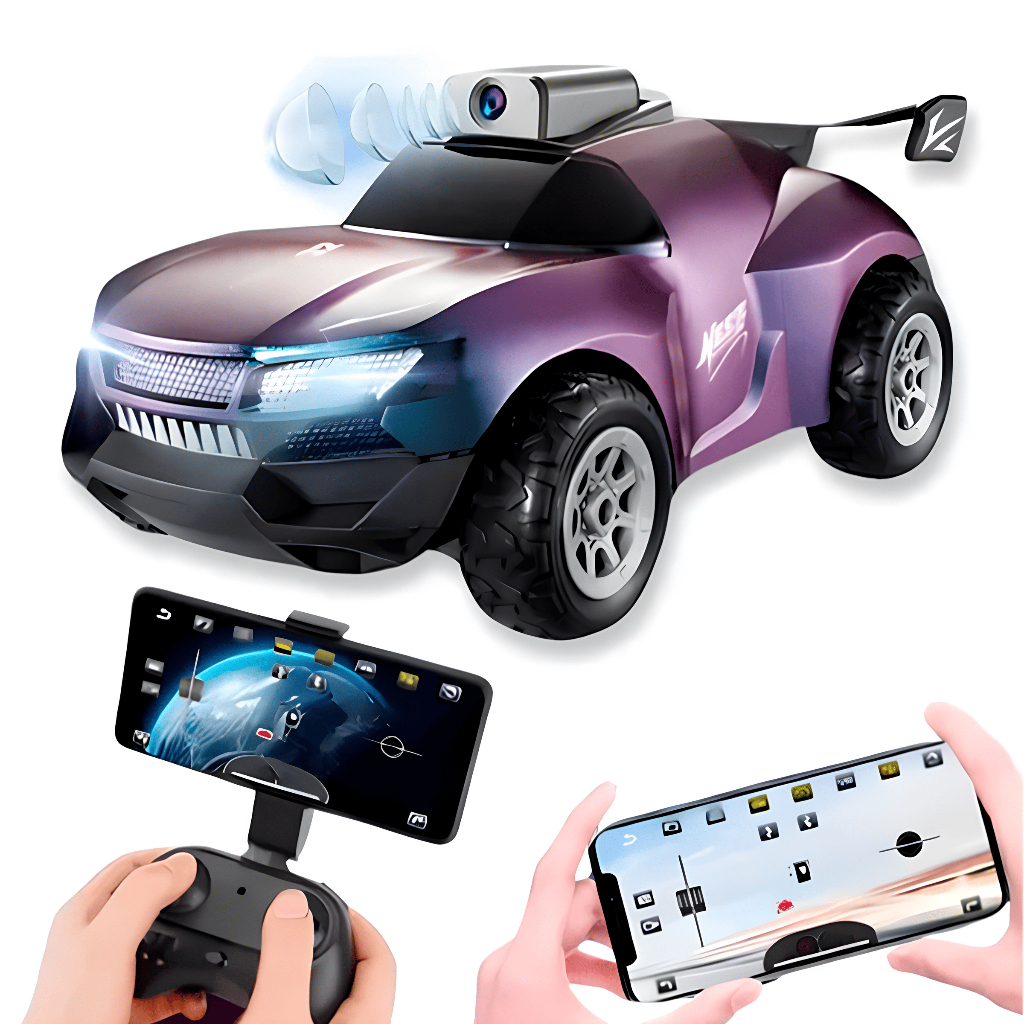 Carro de Controle Remoto Recarregável com Câmera para Crianças Câmera Wi-Fi Racers Super Speed