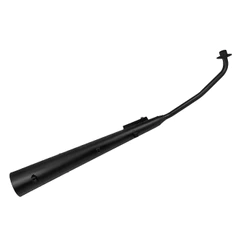 Escapamento Shineray Wuyang Jet 50 + Modelo Original Preto Com Suporte Para Protetor