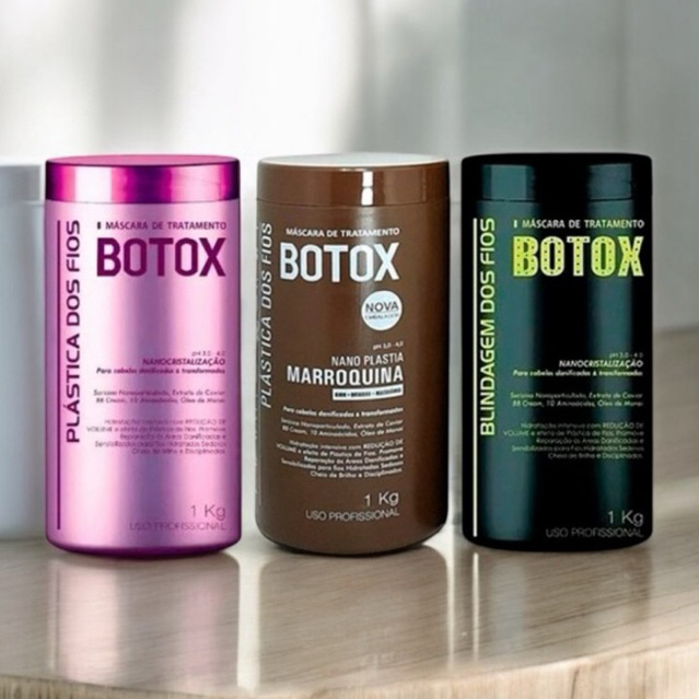 3 B0T0X Plástica Dos Fios Selagem Térmica + Blindagem + Marroquina 1kg Cada