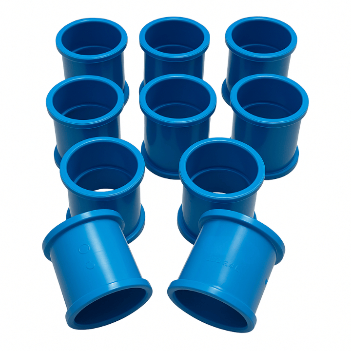 Kit 10 Un Luva Soldavel Irrigação 50mm Azul em Oferta na Shopee