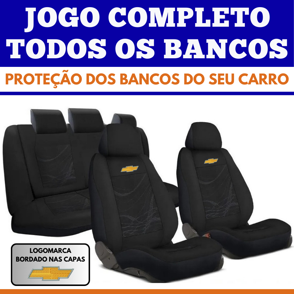 Capa Proteção Banco Automotivo Carro Tecido Impermeável Chevrolet Celta Corsa Montana Celta Prisma Onix Modelo Universal