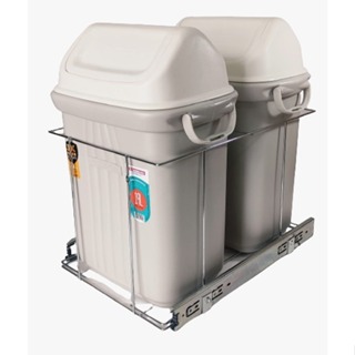 Lixeira 19l Embutir Dupla Deslizante Aramada Armário Cozinha em Oferta na Shopee
