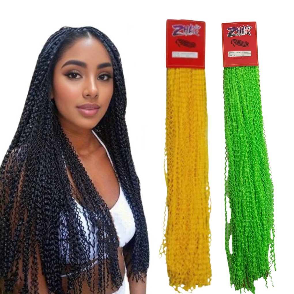 Cabelo Miojinho Micro Zizi Kanekalon Sintético 80g Tranças