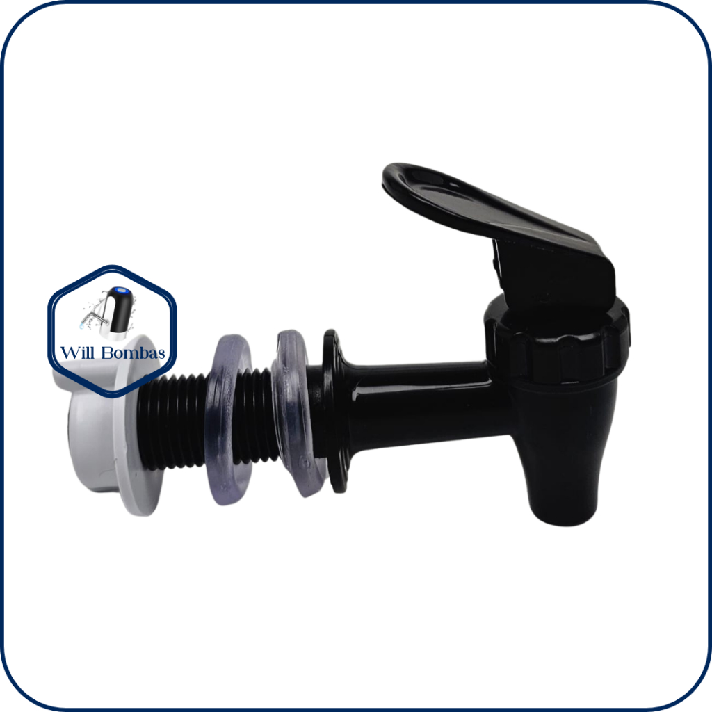 Torneira De Plastico Automática Para Filtro e Bebedouro De Agua - PRETA  OU  PRETA COM CROMADO em Oferta na Shopee