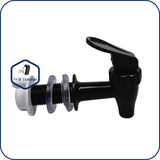 Torneira De Plastico Automática Para Filtro e Bebedouro De Agua - PRETA  OU  PRETA COM CROMADO em Oferta na Shopee