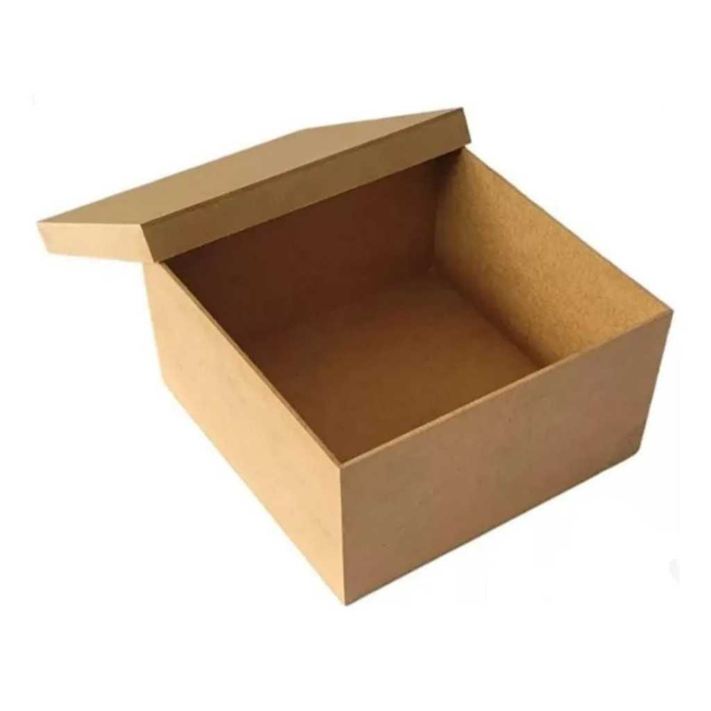 Caixa Mdf Tampa De Sapato Festa 24x24x10 Cm Artesanato