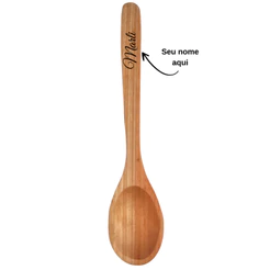Colher de madeira para arroz resistente utensilio de cozinha colher de pau Personalizada
