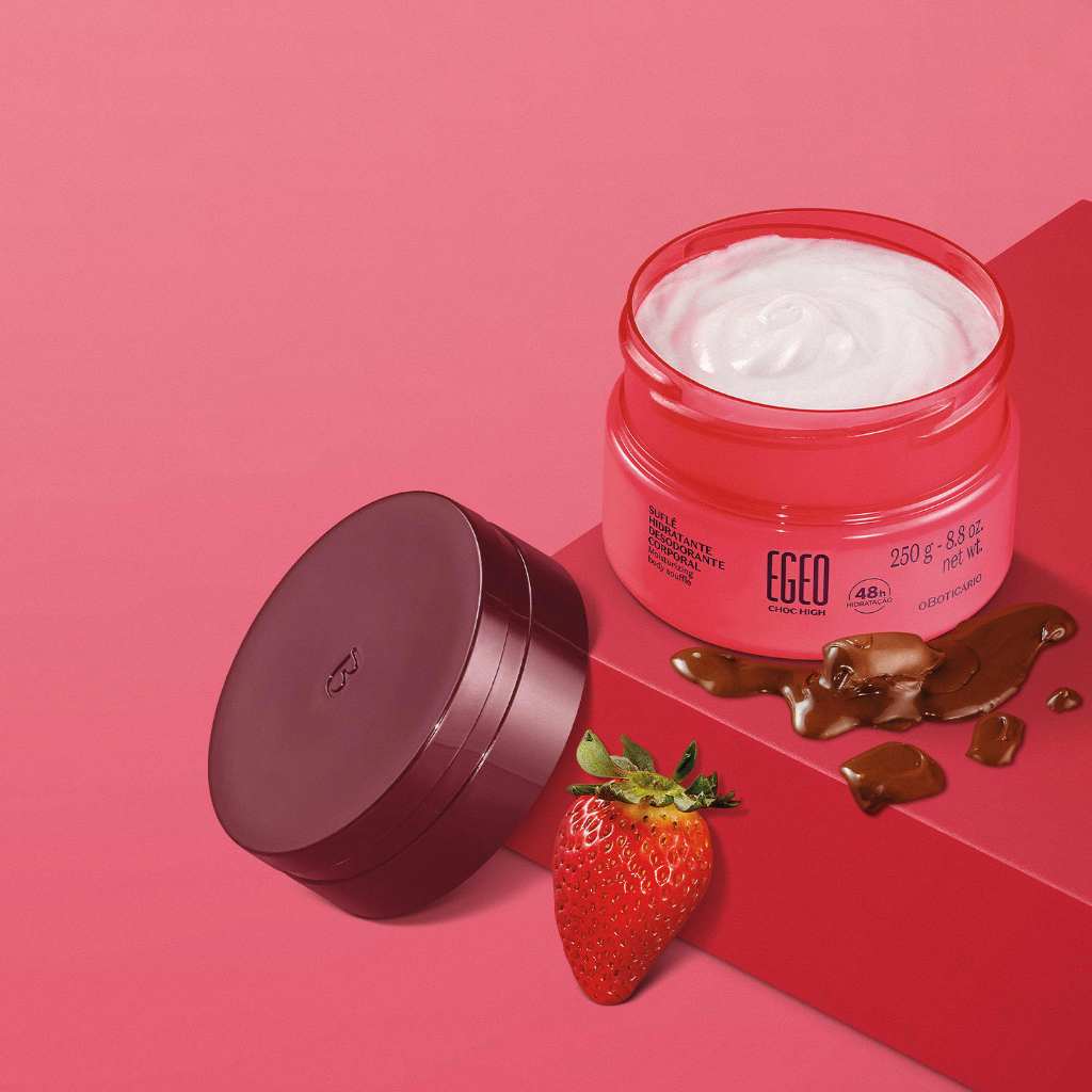 O Boticário Suflê Hidratante Desodorante Corporal Egeo Choc High 250g
