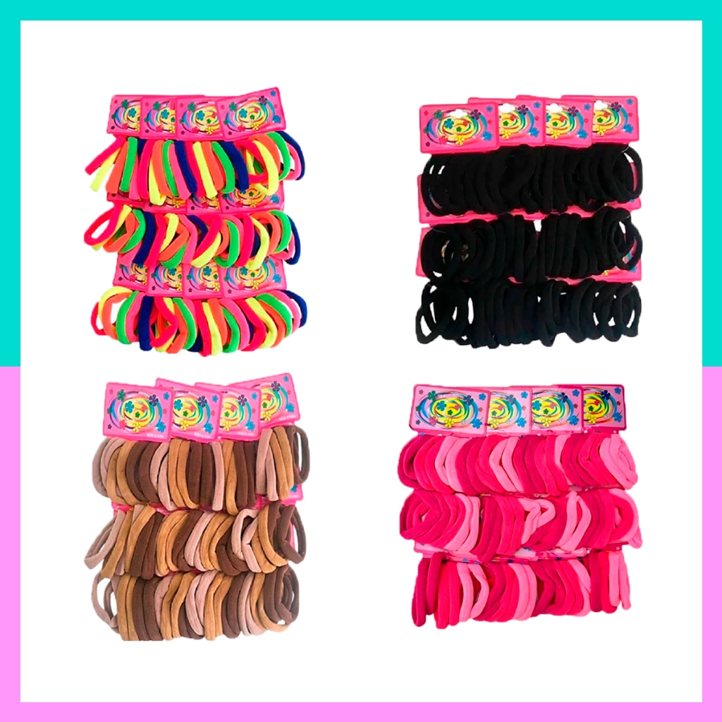 Xuxinha de Cabelo Rabicó Kit 24/216 Elástico de Cabelo Infantil