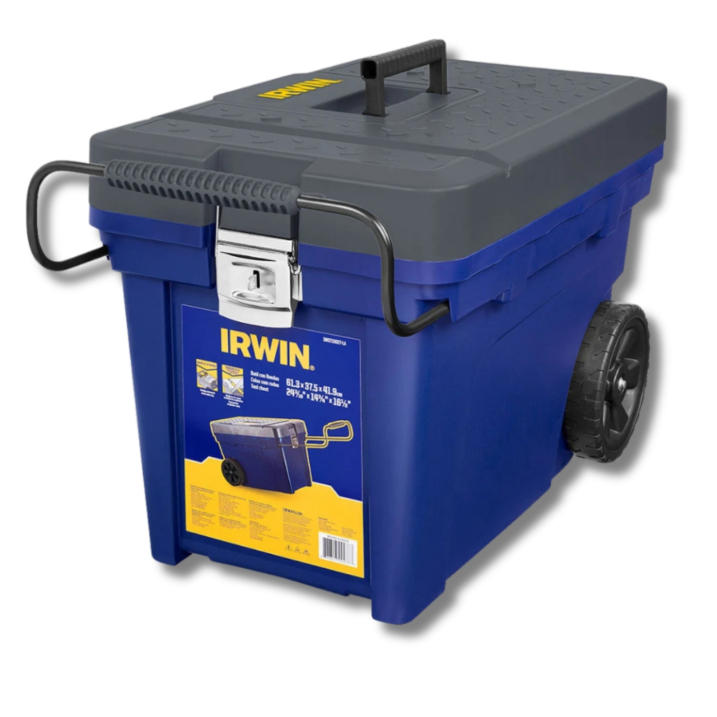 Caixa de Ferramentas Contractor Suporta Até 35kg com Rodas Puxador Robusto - Irwin