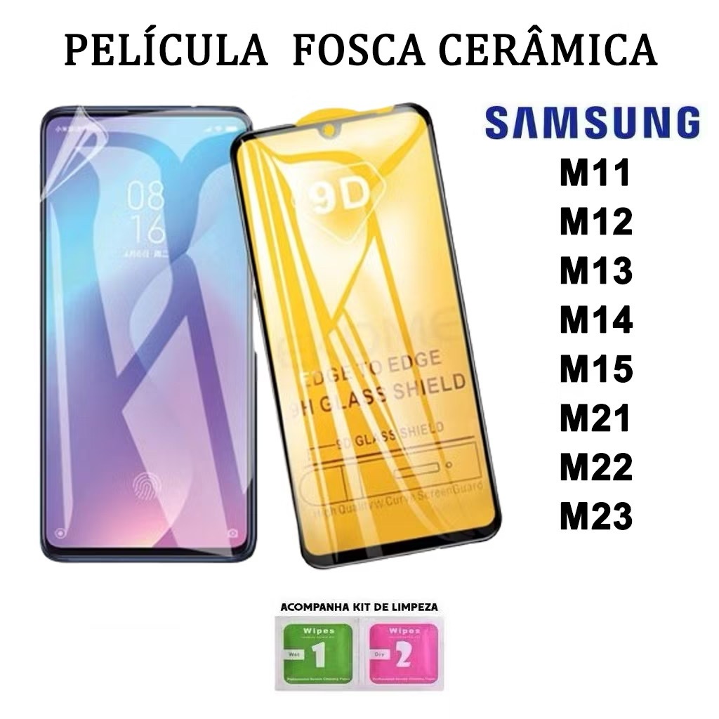 Película De Cerâmica Fosca Flexível 3D/9D HD Para Samsung M11 M12 M13 M14 M15 M21 M22 M23 em Oferta na Shopee