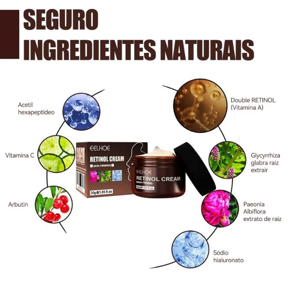 Coreano anti-envelhecimento retinol anti-rugas linhas finas hidratante creme anti-rugas